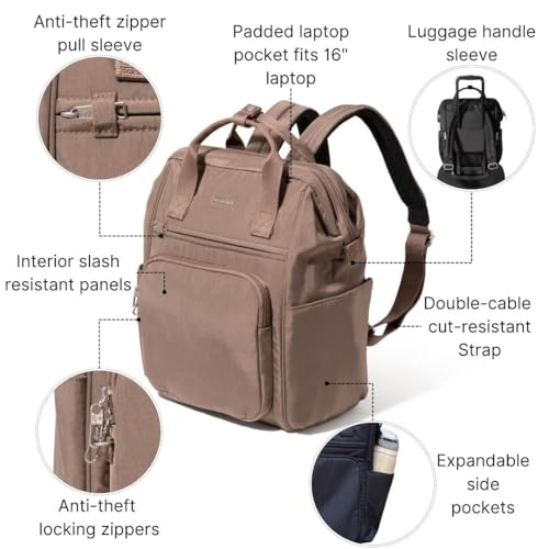Baggallini Securtex Anti-Theft Windsor Backpack
