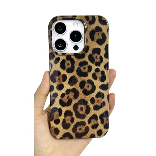 Coque imprimé animal guépard iPhone 15 esthétique pour un look Y2K