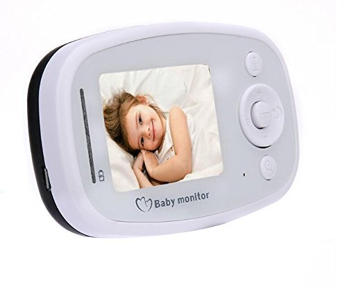 BW Video Baby Monitor Telecamera per Bambini con Audio Bidirezionale, Display da 2,4 Pollici, Monitor della Temperatura Ambiente, Visione Notturna, Obiettivo da 70 Gradi
