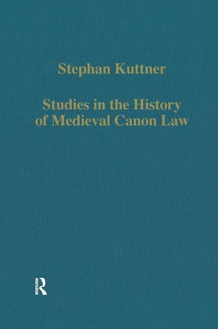 Buy Studies in the History of Medieval Canon Law: 325 (Collected Studies Series) — BookShops.in