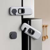 SECUIX 5 Pack Child Safety Refrigerator Lock with Adhesive Pads for Kids