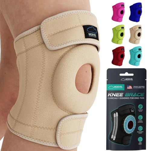 Image of Modvel ELITE Knee Brace for Men & Women - Patella Gel Pads & Side Stabilizers for ACL, Meniscus Tear, Arthritis & Injury Recovery - Maximum Support for Running, Sports & Joint Pain Relief