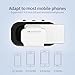 Virtual Reality Headset VR Glasses Compatible with iPhone and Android Adjustable 3D VR Phone Headset for 4.7 to 6.5 Inch, with Controller for Movies and Mobile Games