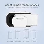 Virtual Reality Headset VR Glasses Compatible with iPhone and Android Adjustable 3D VR Phone Headset for 4.7 to 6.5 Inch, with Controller for Movies and Mobile Games - Image 3
