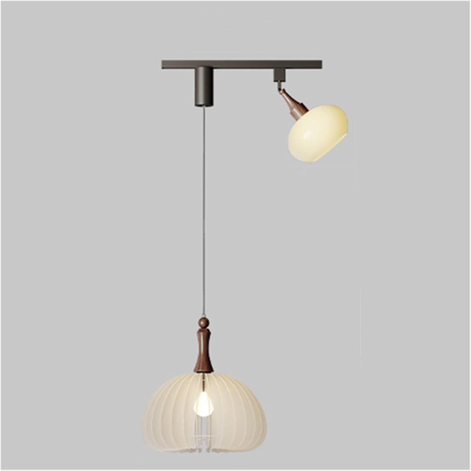 Suspension LED moderne 2 têtes pour éclairage de salon et salle à manger