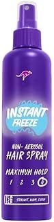 Au~ssie Instant Freeze Non-Aerosol Hair Spray for All Hair Types, Wavy Hair, and Straight Hair, 8.5 fl oz