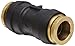 Legris 3106 60 00DOT Nylon & Nickel-Plated Brass Push-To-Connect Fitting, Complies with DOT, Inline Union, 3/8" Tube OD
