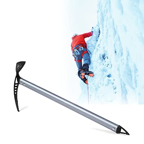 Ice AxeProfessional - Hachas de escalada en hielo, pico ligero para caminar al aire libre con material de aluminio, longitud 24 x 60/70/80 cm, peso 403 g/432 g/458 g, equipo de escalada para