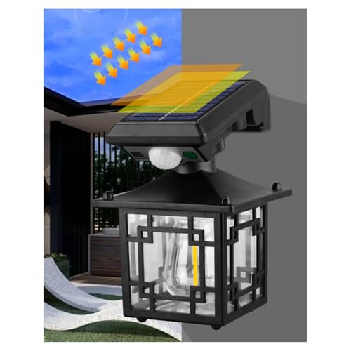 Lanterne murale solaire d'extérieur design étanche et durable pour entrée de propriété
