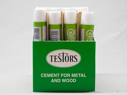Model Power TESTORS 3505 Metal & Wood Adhesive Cement CASE 5/8 oz TES3505-CASE(24)