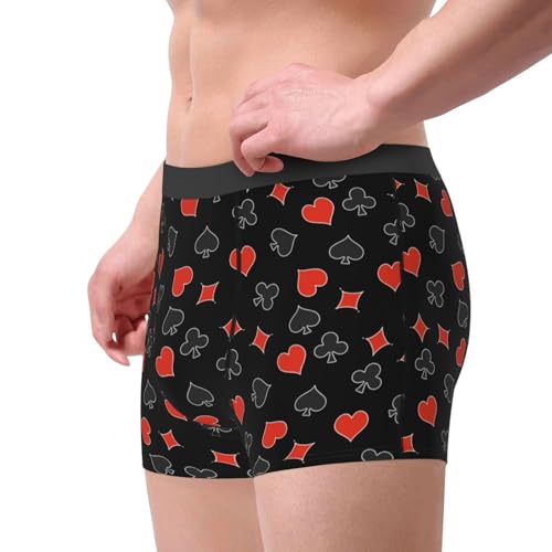 Poker Creative Symbols Print Underwear For Men Comfy Cozy Holiday Boxer Briefs3