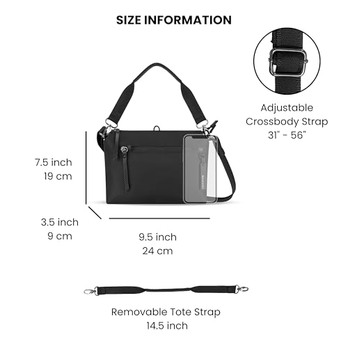 Image of Sherpani Mei, Small Anti Theft Crossbody Purse, Lightweight Cross Body Bag, Handbags, Fashion Trio Bag