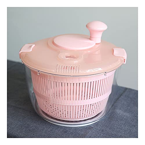 Hedtec Dryer Large 5L Salad Spinner, Manual Quick Dryer Easy To Clean, Dishwasher Safe Salad Washer Dryer For Lettuce Vegetables And Fruits, Bpa Free Kitchen #TOP1