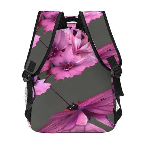 Sac à dos imprimé papillons et fleurs étanche protégeant vos affaires
