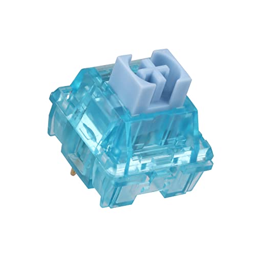 Epomaker Ajazz As Tactile Switch, 3-Pin, Pom Stem, Transparent Pc Housing, 45 Pieces For Customizing Keyboards(Sky Blue Switch) #TOP16