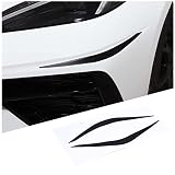 Suetlcoity Car Front Bumper Corner Decal Sticker Decals,Compatible with Corvette C8 2020-2024 Car Vinyl Decals (Black Color)