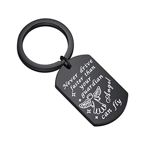 WUSUANED Guardian Angel Keychain Bracelet for New Drivers Cover