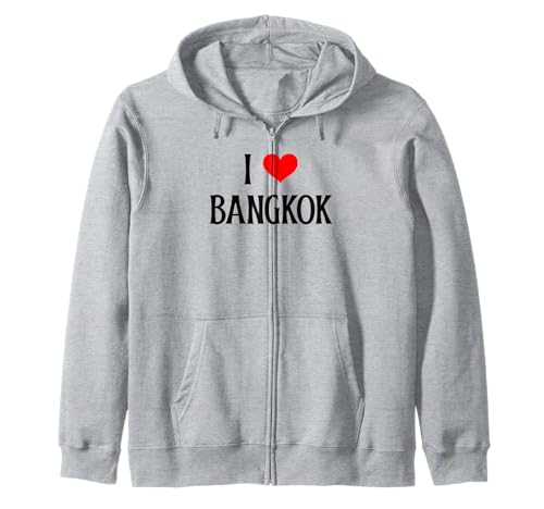 Souvenir de voyage avec inscription « I Love Bangkok Thailand Lover » Sweat à Capuche