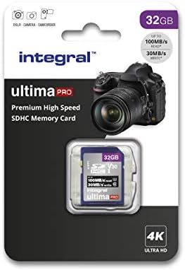 Integral 128GB SD Card 2-Pack 4K Ultra-HD Video Premium High Speed Memory Card SDXC Up to 100MB/s SDXC V50 UHS-I U3 Class 10 SD Memory Card