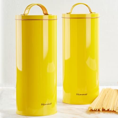 Cookie Tins for Baked Goods, Cookie jar, Dog Treat Jar, Pet Food Container, Airtight Dog Food Storage Container, Dog Food Container, Dog Food Storage, Cat Food Container, Dog Treat Container Yellow 2