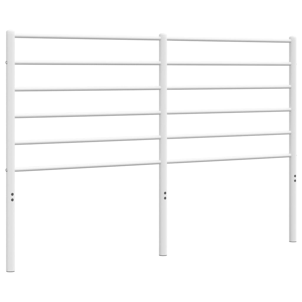 vidaXL Cabecero de Repuesto de Metal Blanco 150 cm, cabecero de Cama, cabecero de Metal, cabecero para Cama de Matrimonio, cabecera de Cama, Cabezal de Cama
