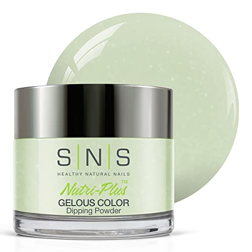 SNS Nail Dip Powder, Gelous Color Dipping Powder - Baby Blankie (Green) - Long-Lasting Acrylic Nail Color Lasts 14 Days - Low Odor & No UV Lamp required - 1 oz