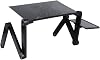 Adjustable Laptop Desk Stand Portable Aluminum Computer Laptop Desk Desk Stand with Mouse Pad (Color : E) (E)