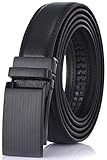 GALLERY SEVEN Leather Ratchet Belt For Men - Adjustable Click Belt - Casual Dress Belt