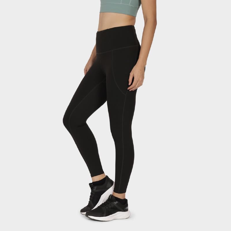 Image of BlissClub Women The Ultimate Leggings | High-Waist | Ankle Length | 4 Pockets | Squat-Proof | Activewear | Regular (for Women Upto 5'4)