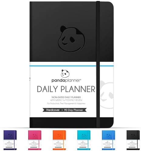 Panda Planner Classic A5 Daily Planner 2026 - Undated Quarterly &...