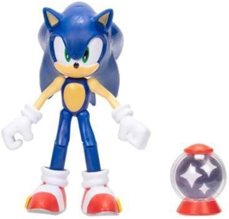 Sonic the Hedgehog Ray Action Figure 4 inch with Red Chaos Emerald
