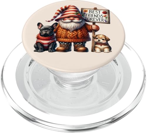 French Bulldog Lover Gnome Dog Owner Dad For Frenchie Mom PopSockets PopGrip para MagSafe