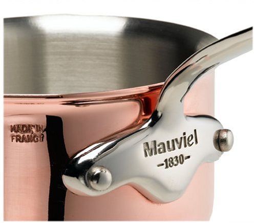 Amazon | Mauviel フランス製 Cuprinox スタイル 1.2クォート 蓋付き