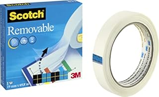 Scotch Removable Magic Tape - Repositionable - 1 Roll - 19 mm x 65.8 m