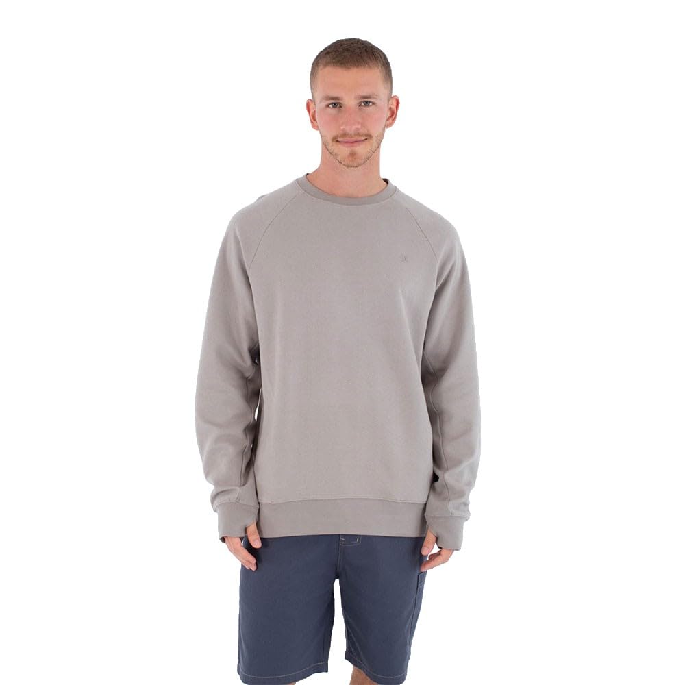 Hurley Mens - Low Tide Sweatshirt, Particle Grey, M EU
