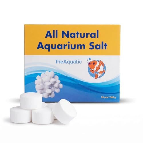 TheAquatic Premium Aquarium Salt, Aquarium Salt Freshwater Tablets for Aquarium Water Treatments...