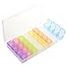 Segbeauty Clear Bead Container 28 Compartments with Secure Lids, Removable Tiny Jewelry Storage Box, Transparent Jewelry Organizer for Seeds Craft Making Accessories