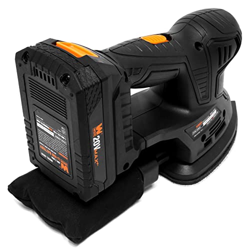 Wen Cordless Palm Sander With 20V Max 2.0 Ah Lithium-Ion Battery And Charger (20401) Black #TOP4