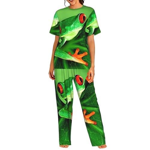 Pyjama grenouille femme t-shirt doux pour ne plus avoir chaud la nuit