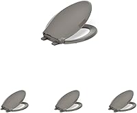 Vista 66 de KOHLER 4639-RL-0 Cachet ReadyLatch Asiento de inodoro redondo con cierre suave, color blanco