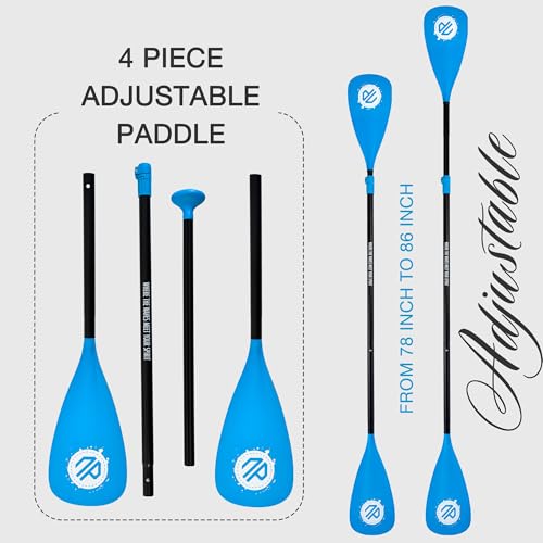 Image of niphean 3 /4-Piece Kayak Paddle, Adjustable Paddle Board Paddles, SUP Paddle | Lightweight and Durabl, Detachable Stand Up Paddle Board Accessories Oars with Aluminum Alloy Shaft and Fiberglass Blade