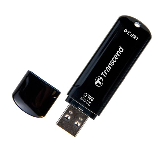 Image of Transcend JetFlash 750 32GB USB 3.0 Pen Drive, Black