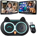 OTTOCAST Caméra de voiture pour bébé 1080P Moniteur de siège arrière, Affichage sur l'écran de la voiture, Vue de nuit sans gouffre grand angle, Montage facile, Fonctionne avec sans fil CarPlay, Parfait pour les enfants, les enfants & Animaux domestiques
