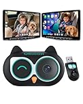 OTTOCAST Baby Car Camera &Wireless CarPlay Adapter,1080P HD Rear Seat Monitor Display on Car Screen,150°Wide Angle No-Glow Night View, Safety for Kids & Infants