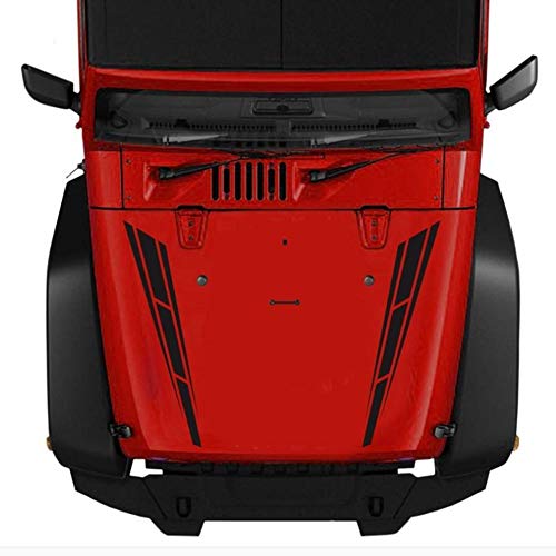 Lanzmyan Universal Hood Decal Sticker Dbs001 Car Hood Racing Body Side Vinyl Modified Stripe Decal Decoration Black #TOP2