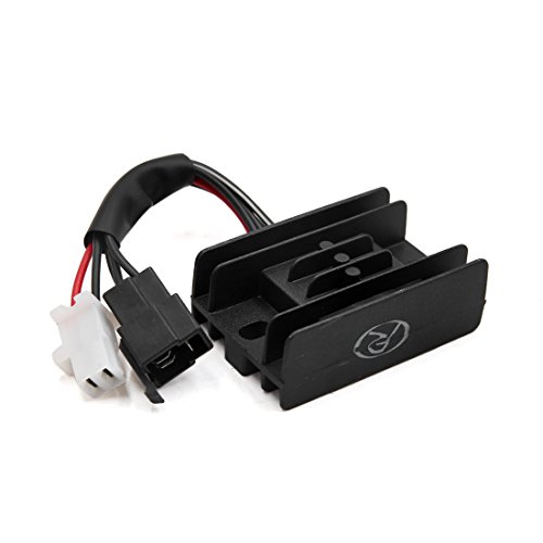 sourcing map Noir Métal Moto Moto Régulateur Tension Diode pour GN-125