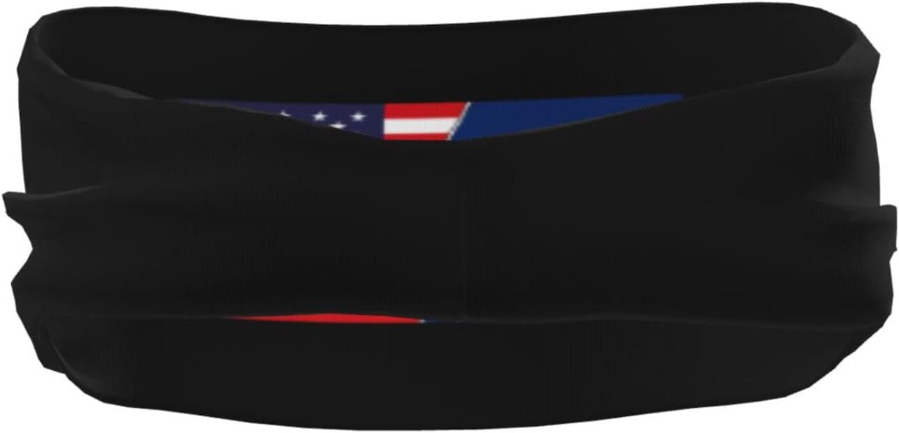 Flag of The United States Marshals Service and America Headband for Men Women Sports Sweatband for Fitness Exercise Moisture Wicking Running Yoga Hairbands image 5 of 8 B0DZVYS8H2