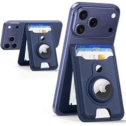 HiWe for MagSafe Wallet: with AirTag Holder, 6-Card Holder, RFID Blocking, Strong Magnet for iPhone 12-17 Series, ID Window
