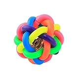 Ruilogod Pet Dog Doggy Woven Knot Bone Chew Play Ball Toy 3 Inches Dia Multicolor (id: f08 e33 afe feb 023