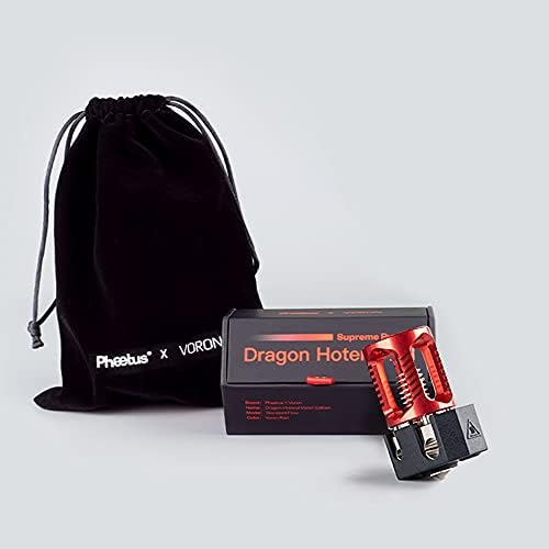 BIGTREETECH BIQU Dragon Hotend for Voron 3D Printer Standard Flow Upgrade Hot end Compatible All V6 Hot end interfaces, Prusa I3 MK3/MK3S, BMG Extruder, Titan Extruders, Red, 26.3mm*19.0mm*45.5mm